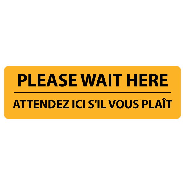 Identity Group Please Wait Here Bar w/ French 8619